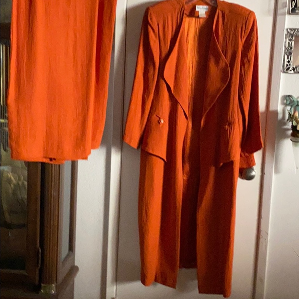 Orange 3 piece suit